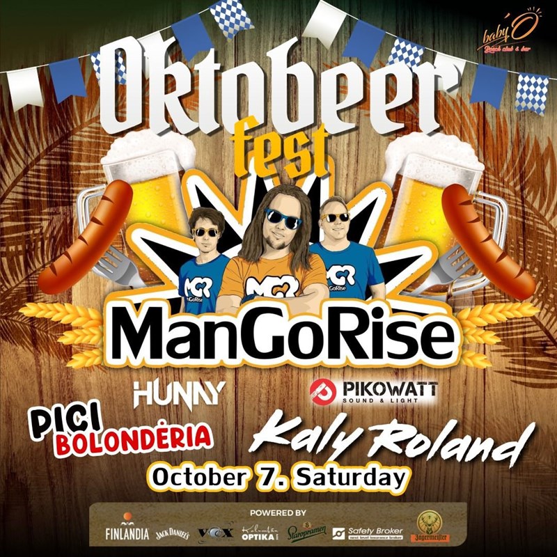 bilete Octobeer Fest - ManGoRise - Kaly Roland - HUNAY - PICI bolonderia
