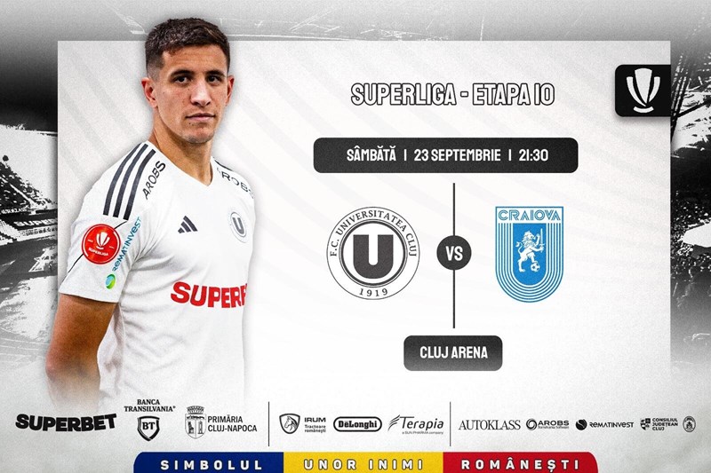 bilete Universitatea Cluj - Universitatea Craiova