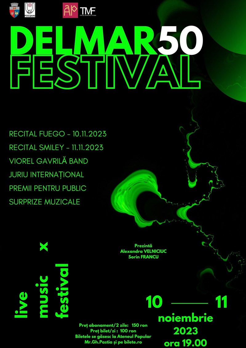 bilete Festivalul National de Muzica Usoara Romaneasca FLORENTIN DELMAR