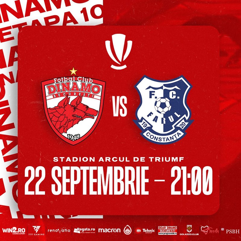 bilete Dinamo Bucuresti - Farul Constanta