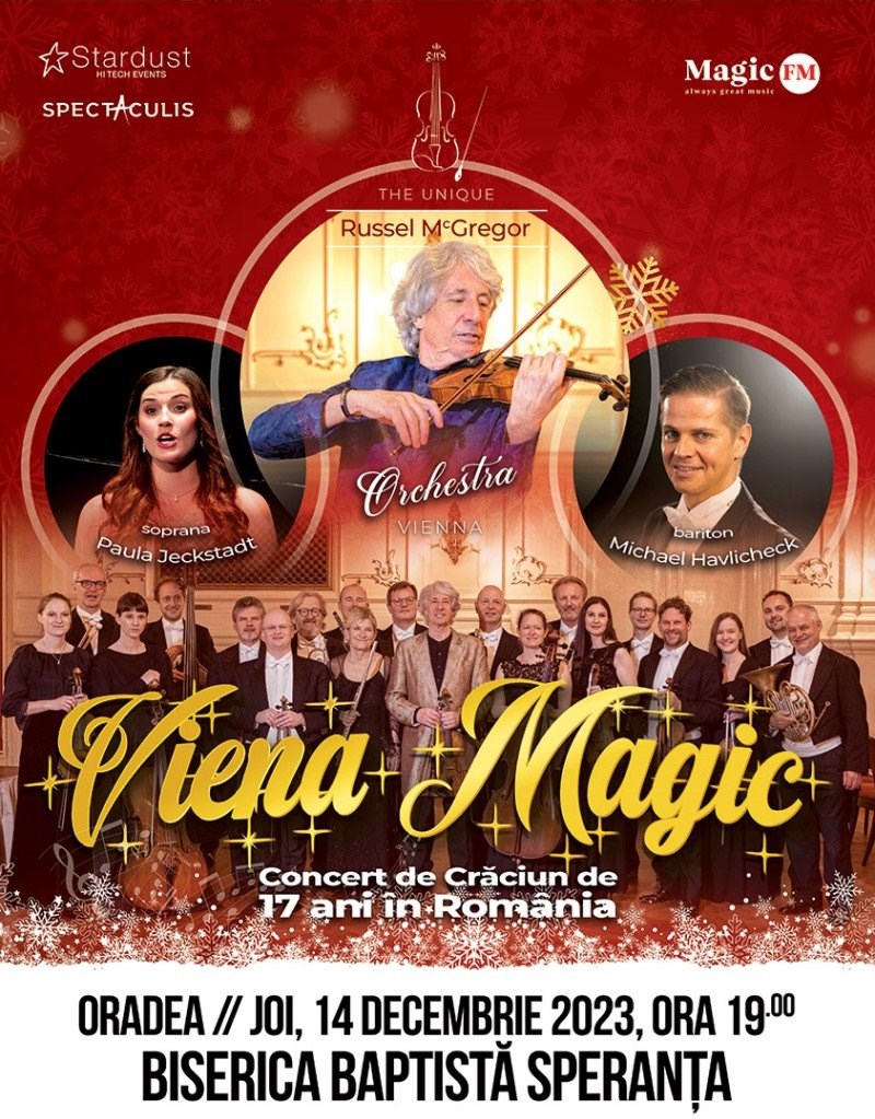 bilete CONCERT „VIENA MAGIC” CU JOHANN STRAUSS ENSEMBLE SI RUSSELL MCGREGOR