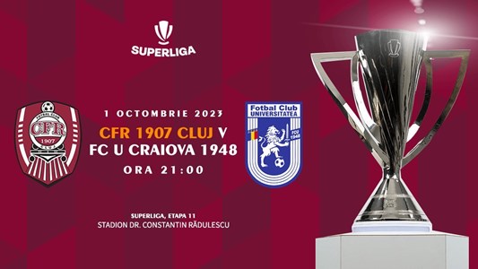 bilete CFR 1907 Cluj - FCU Craiova 1948