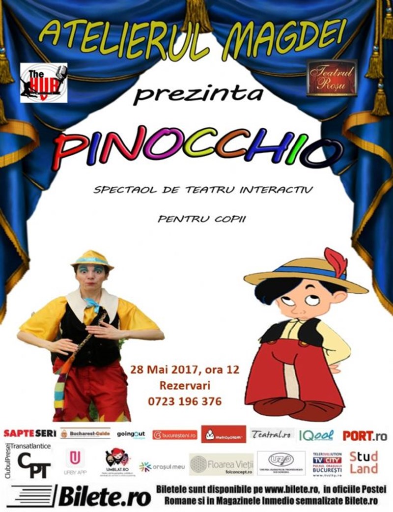 bilete Pinocchio Teatrul Rosu