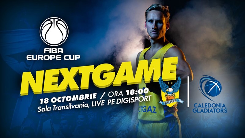 bilete BC CSU Sibiu - Caledonia Gladiators