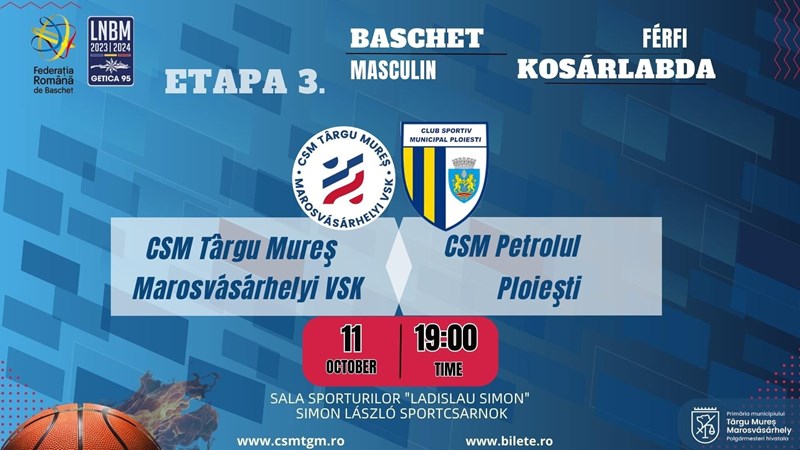 bilete CSM Targu Mures – Marosvásárhelyi VSK – CSM Petrolul Ploiești