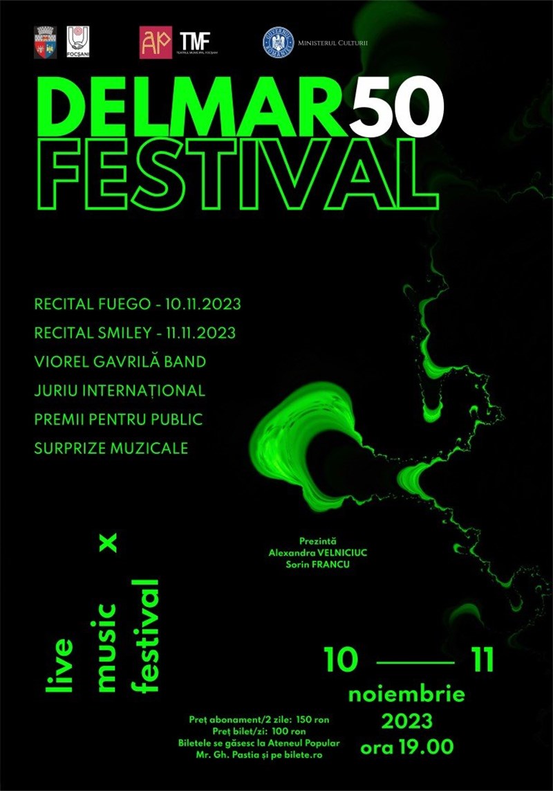 bilete Festivalul National de Muzica Usoara Romaneasca FLORENTIN DELMAR