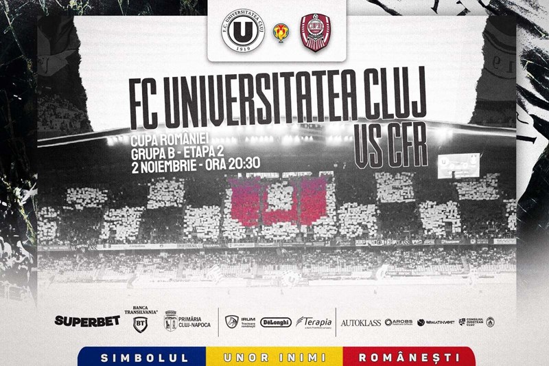 bilete FC Universitatea Cluj - CFR 1907 Cluj