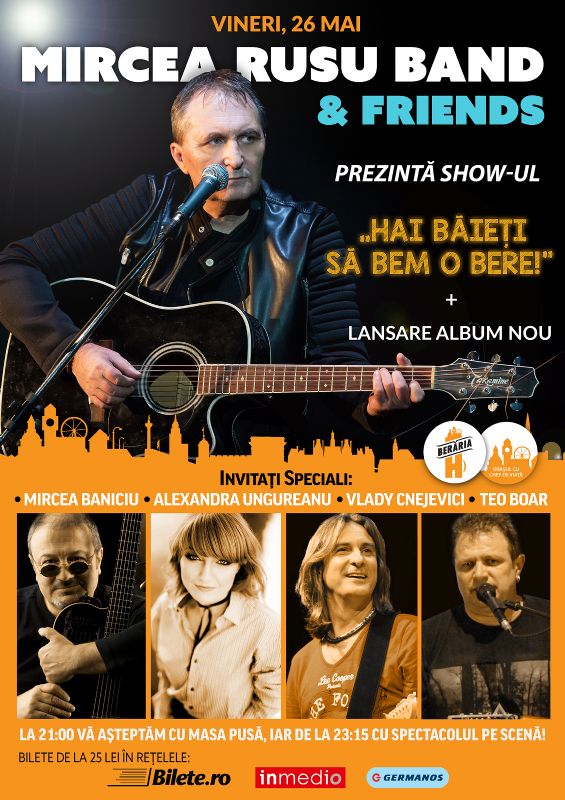 bilete Concert Mircea Rusu Band & Friends