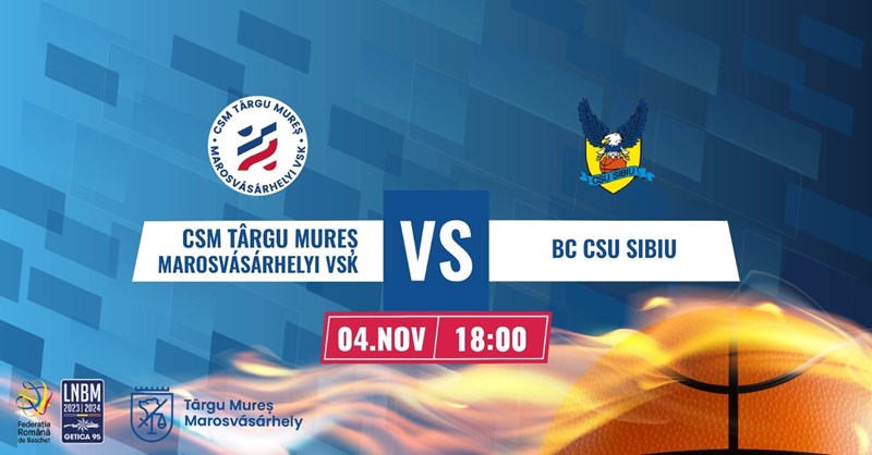 bilete CSM Targu Mures Marosvasarhelyi VSK - BC SCU Sibiu