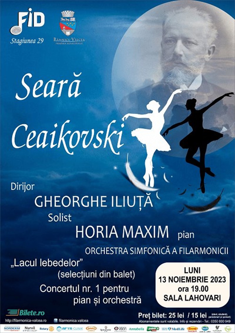 bilete Seara Ceaikovski - Filarmonica Ramnicu Valcea