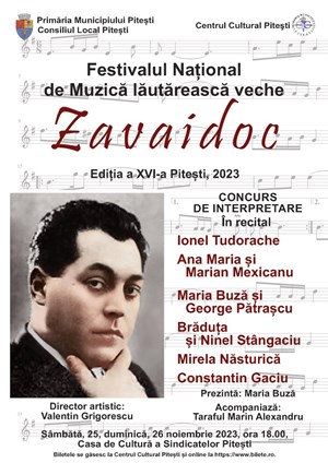 Festivalului National de Muzica Lautareasca Veche Zavaidoc