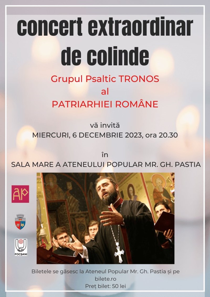 bilete Grupul Psaltic TRONOS - Concert de Craciun