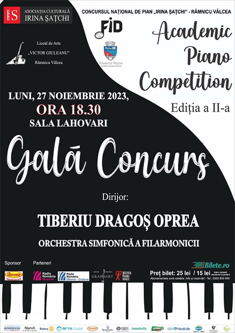 bilete Gala Concurs - Academic Piano Competition