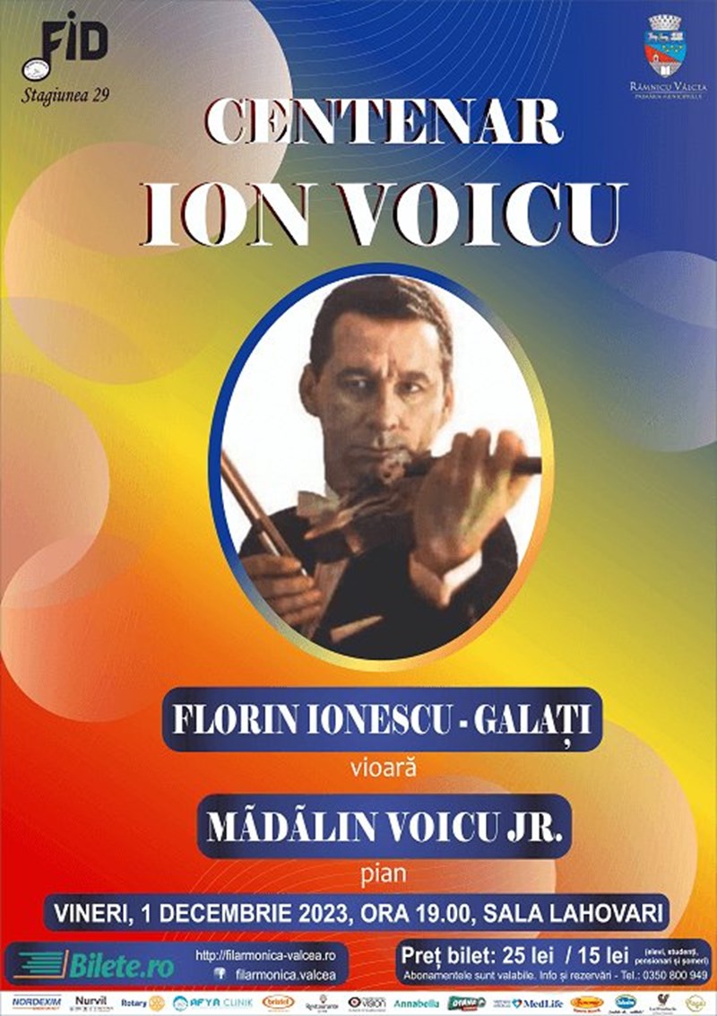 bilete Centenar Ion Voicu - Recital
