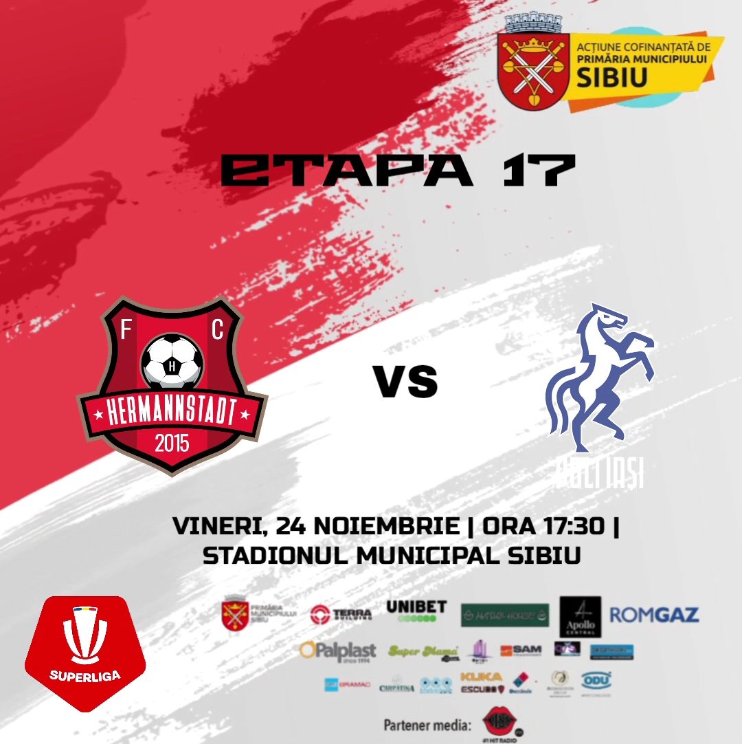 FC Hermannstadt - Poli Iasi - 24 nov 2023