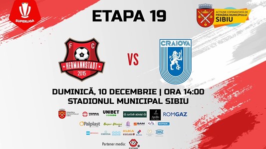 bilete FC Hermannstadt - Universitatea Craiova
