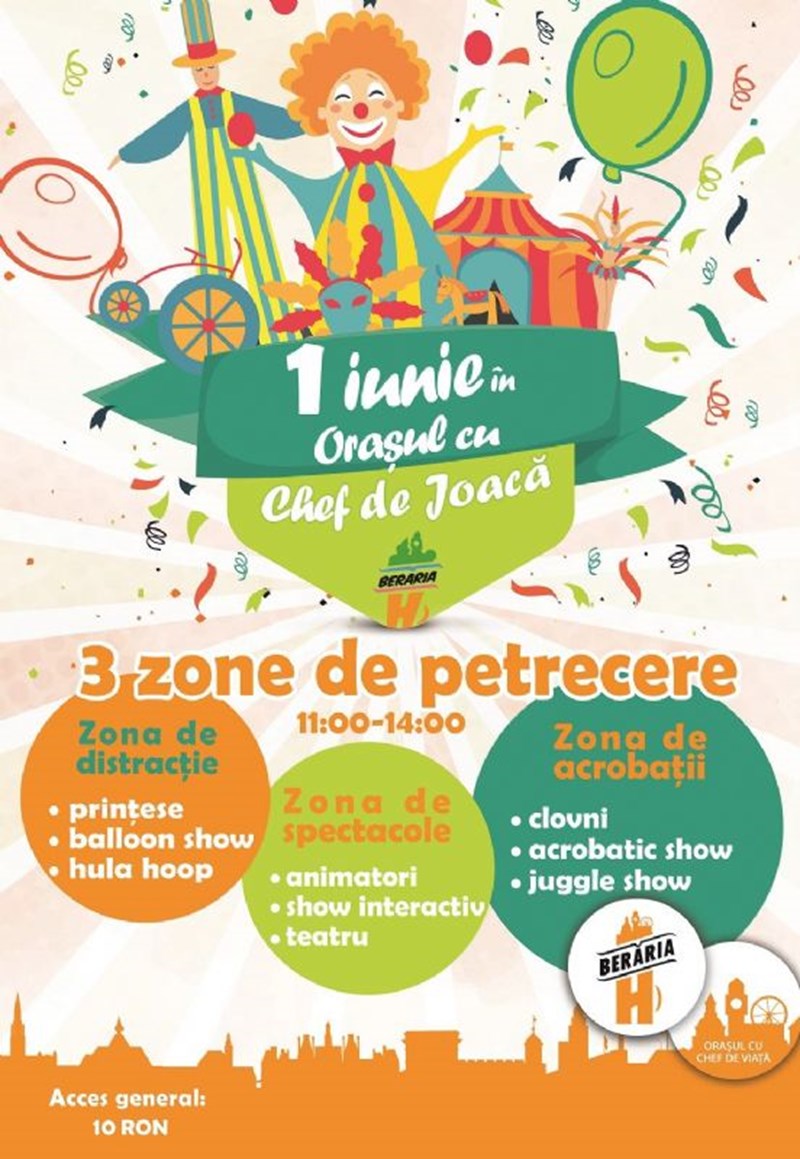 bilete 1 iunie in orasul cu chef de joaca