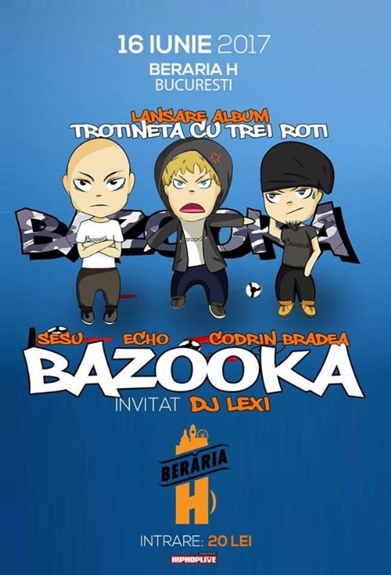 bilete Bazooka: Trotineta cu trei roti