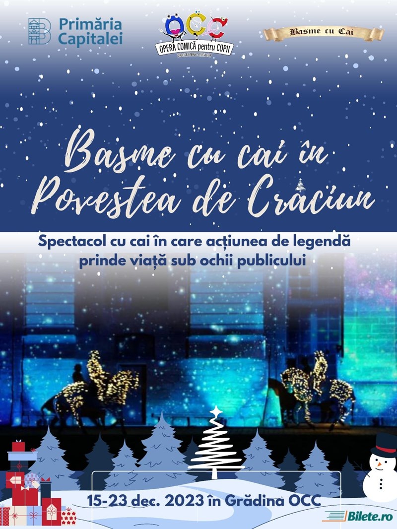 bilete Basme cu cai in Povestea de Craciun