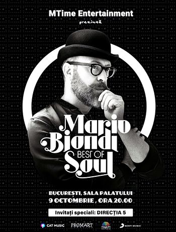 bilete Mario Biondi - Best of Soul European Tour 2017