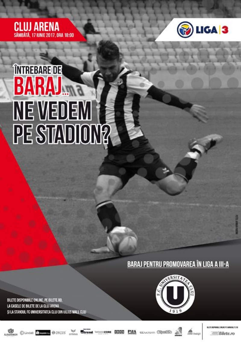 bilete FC Universitatea Cluj - Meci de Baraj