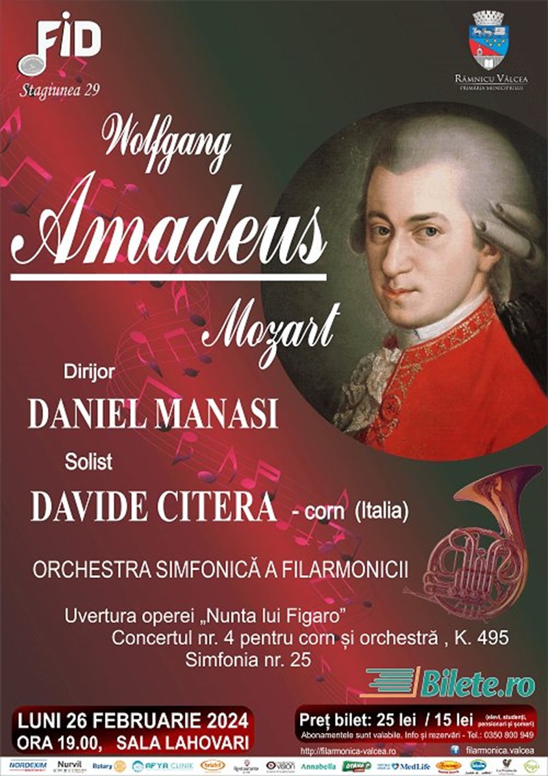 bilete Amadeus - Filarmonica Ramnicu Valcea