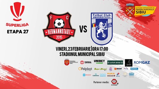 bilete FC Hermannstadt - FCU 1948
