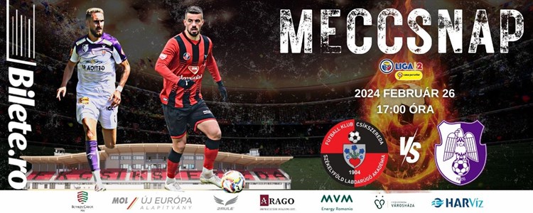 bilete FK Csíkszereda - ACS Campionii Fotbal Club Argeş, Liga 2, Etapa 16