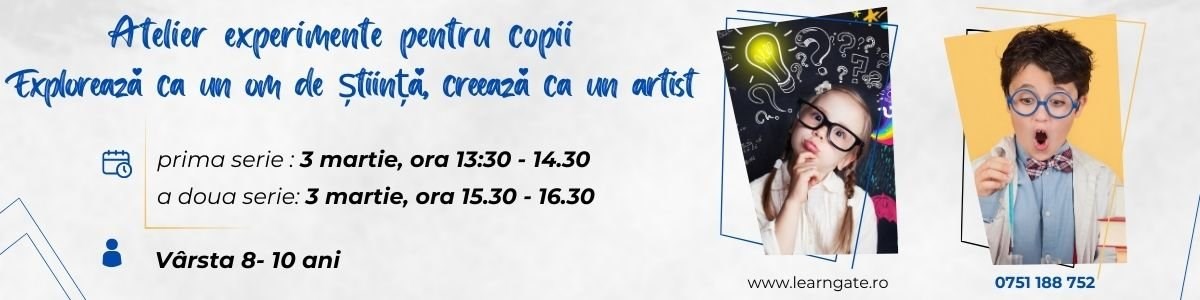 bilete Explorează ca un om de știință, creează ca un artist