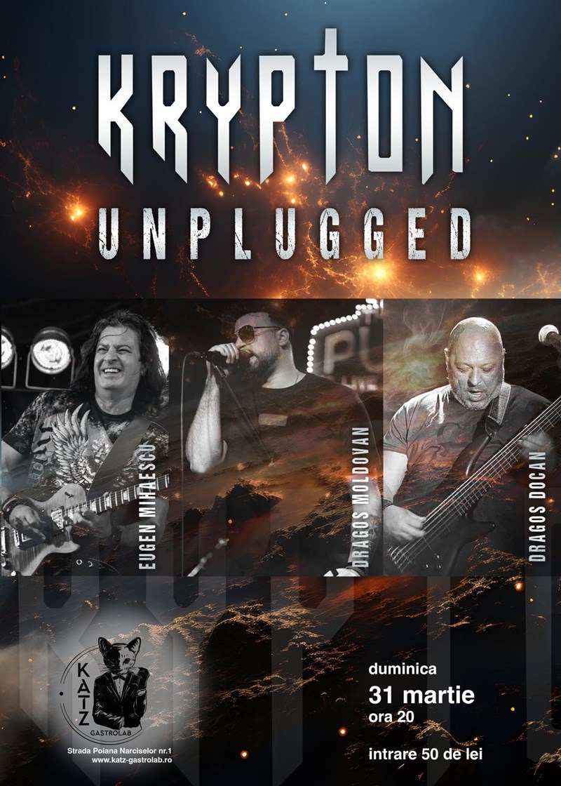 bilete KRYPTON UNPLUGGED Concert @Katz GastroLab