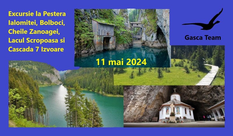 bilete EXCURSIE de o zi la Padina, Bolboci, Cheile Zanoagei, Lacul Scropoasa si Cascada 7 Izvoare