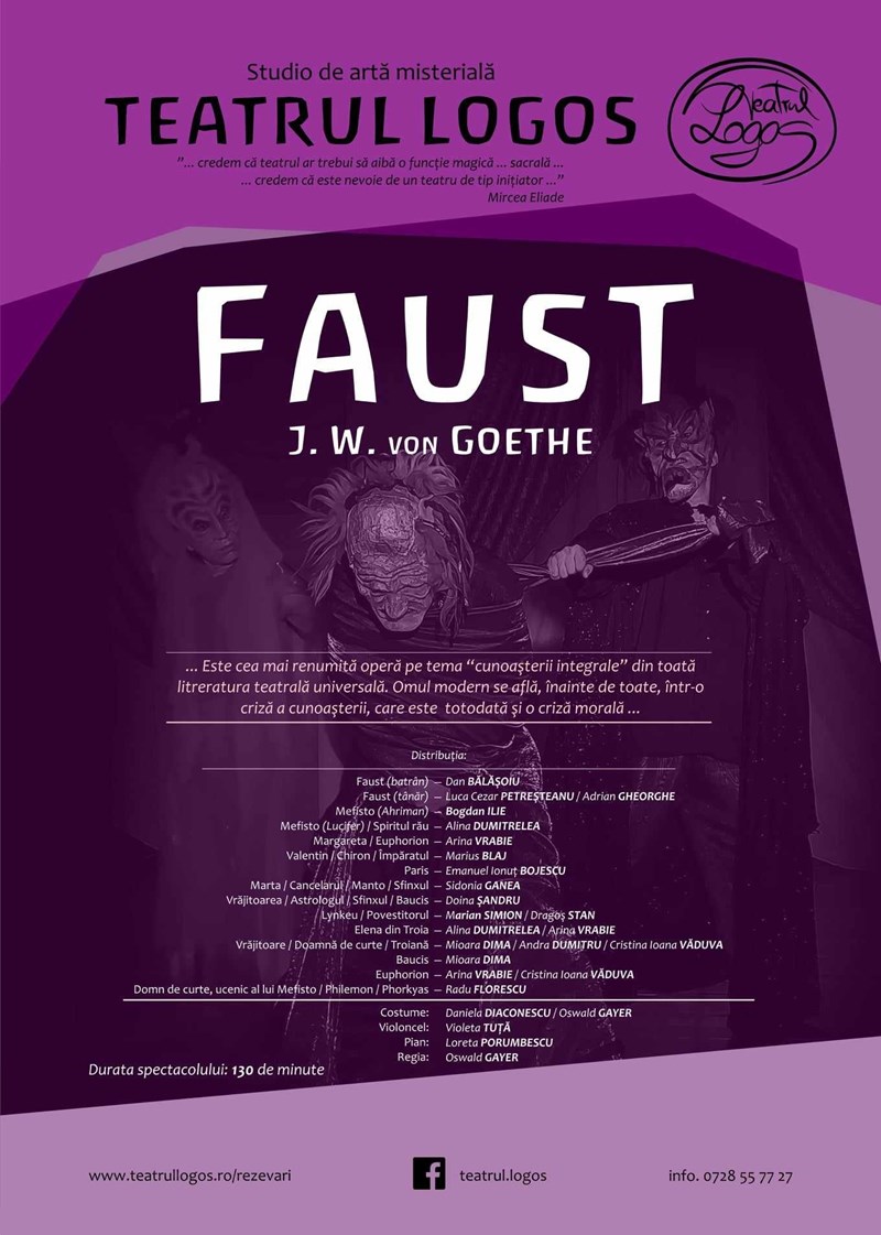 bilete Faust de Johann Wolfgang von Goethe