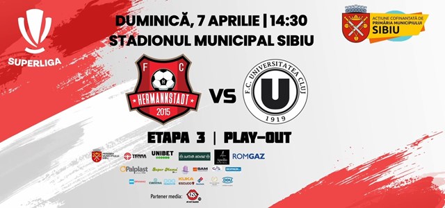 bilete AFC Hermannstadt - FC Universitatea Cluj
