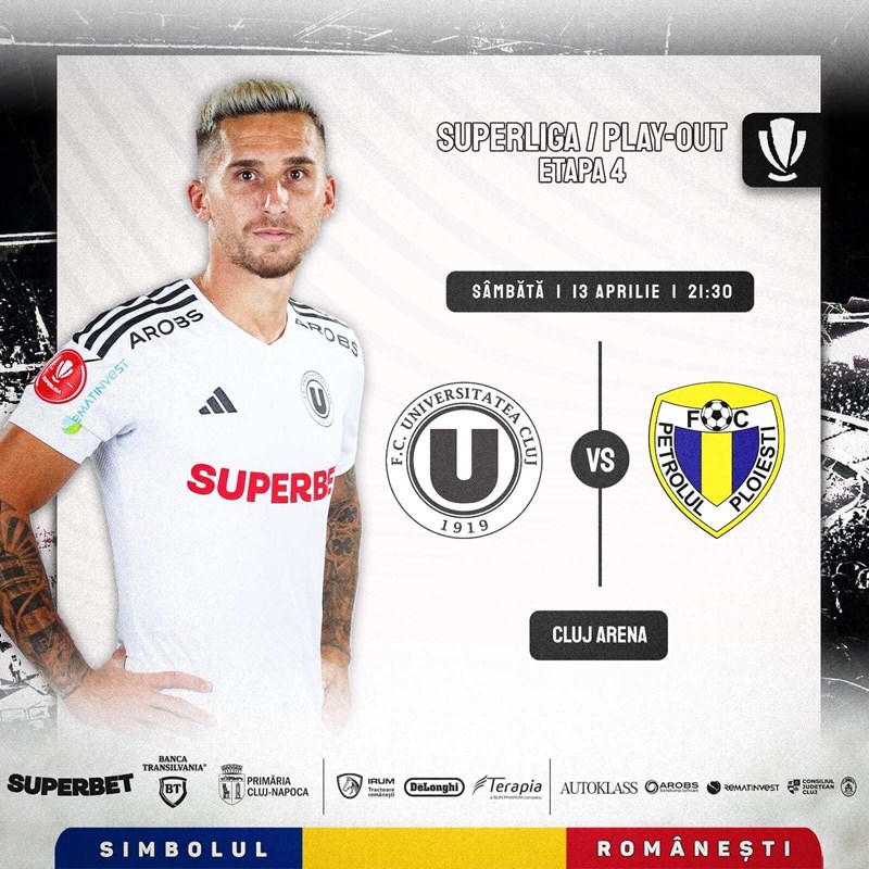 bilete FC Universitatea Cluj - FC Petrolul Ploiesti - Play-out - Etapa a 4-a