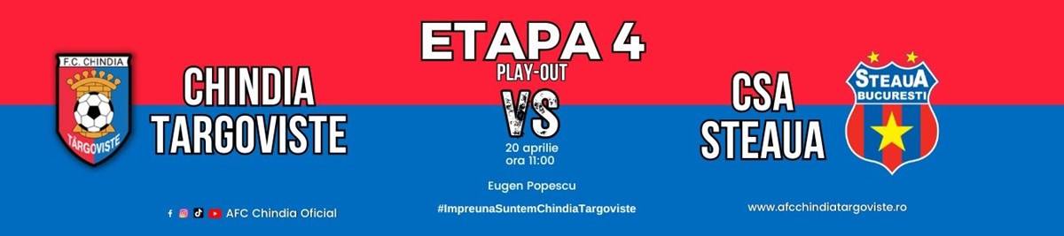 bilete AFC Chindia Targoviste - Steaua Bucuresti
