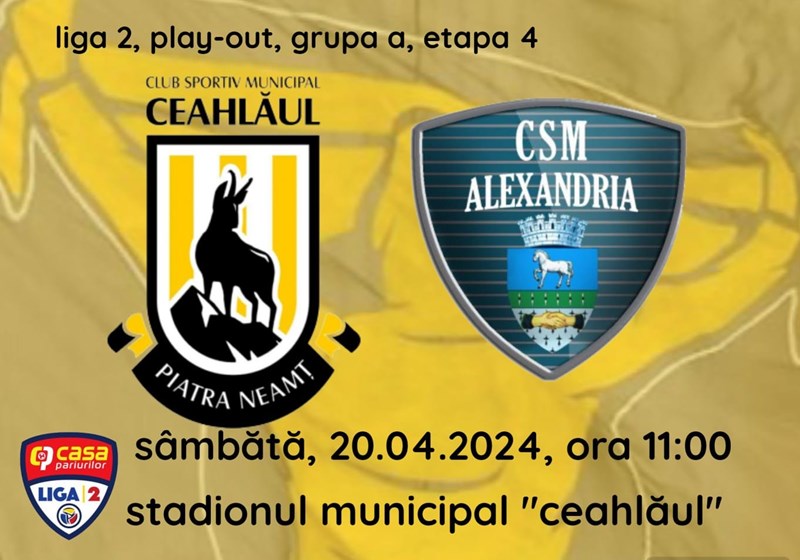 bilete CSM Ceahlaul Piatra Neamt - CSM Alexandria