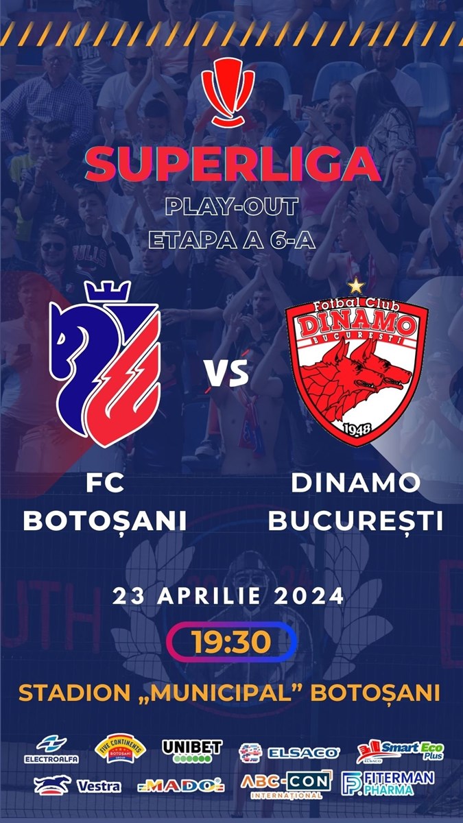 bilete FC Botosani - DINAMO Bucuresti