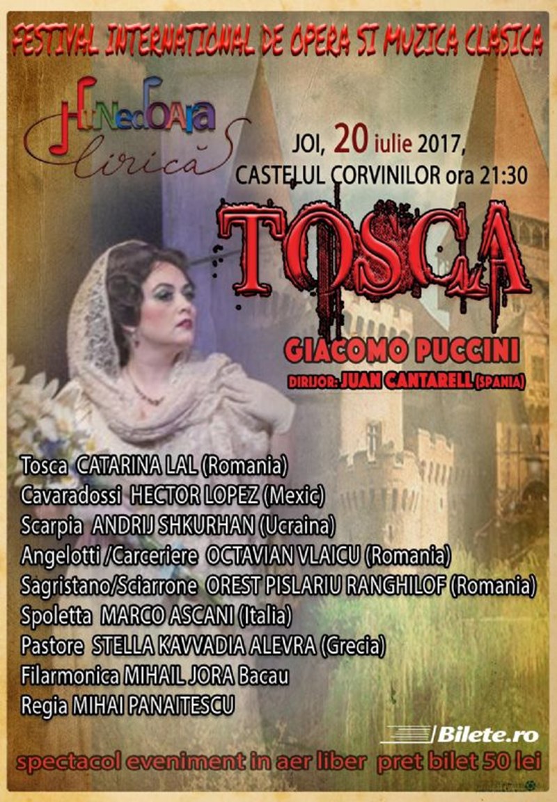 bilete Festivalul Hunedoara Lirica - Tosca
