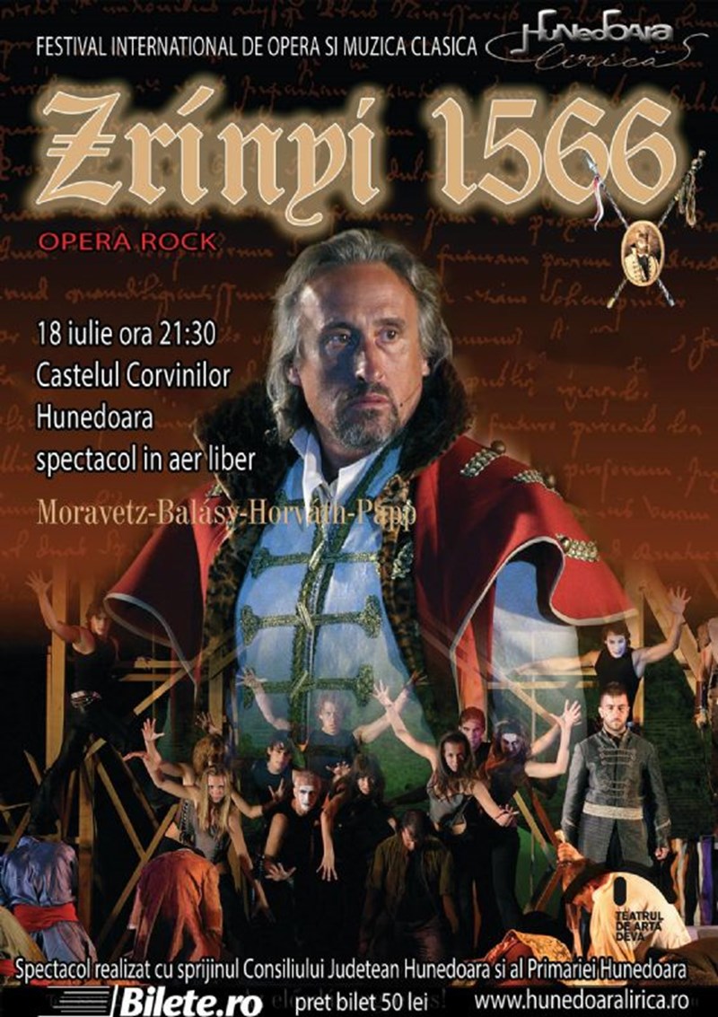 bilete Festivalul Hunedoara Lirica - Zrinyi 1566