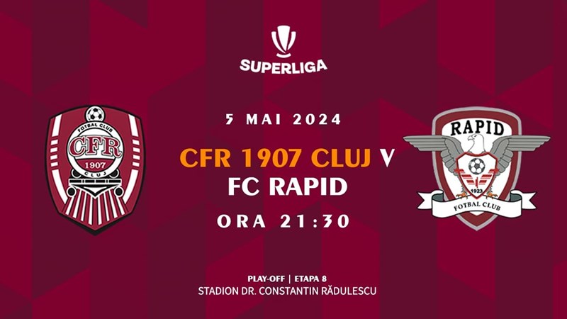 bilete CFR 1907 Cluj - FC Rapid 1923