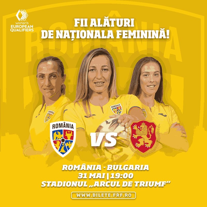 bilete UEFA Women's European Qualifiers - LOT A - Feminin - Romania - Bulgaria