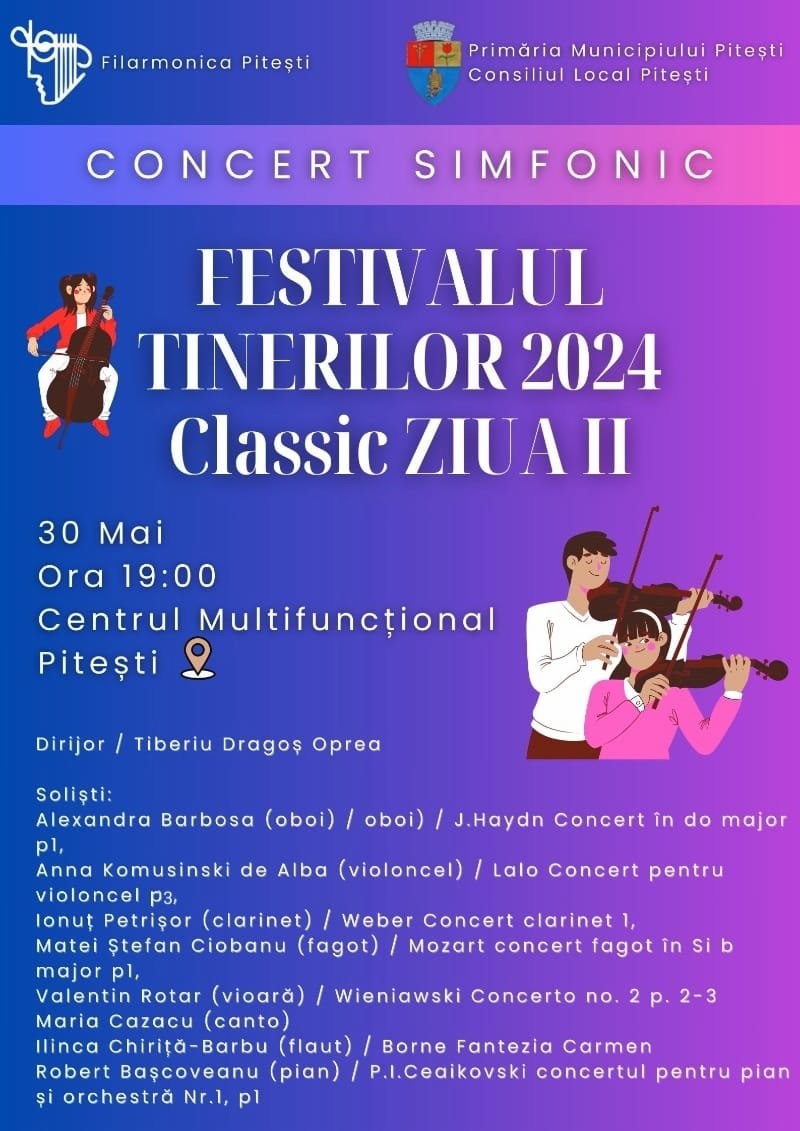 bilete Festivalul Tinerilor Classic Ziua II