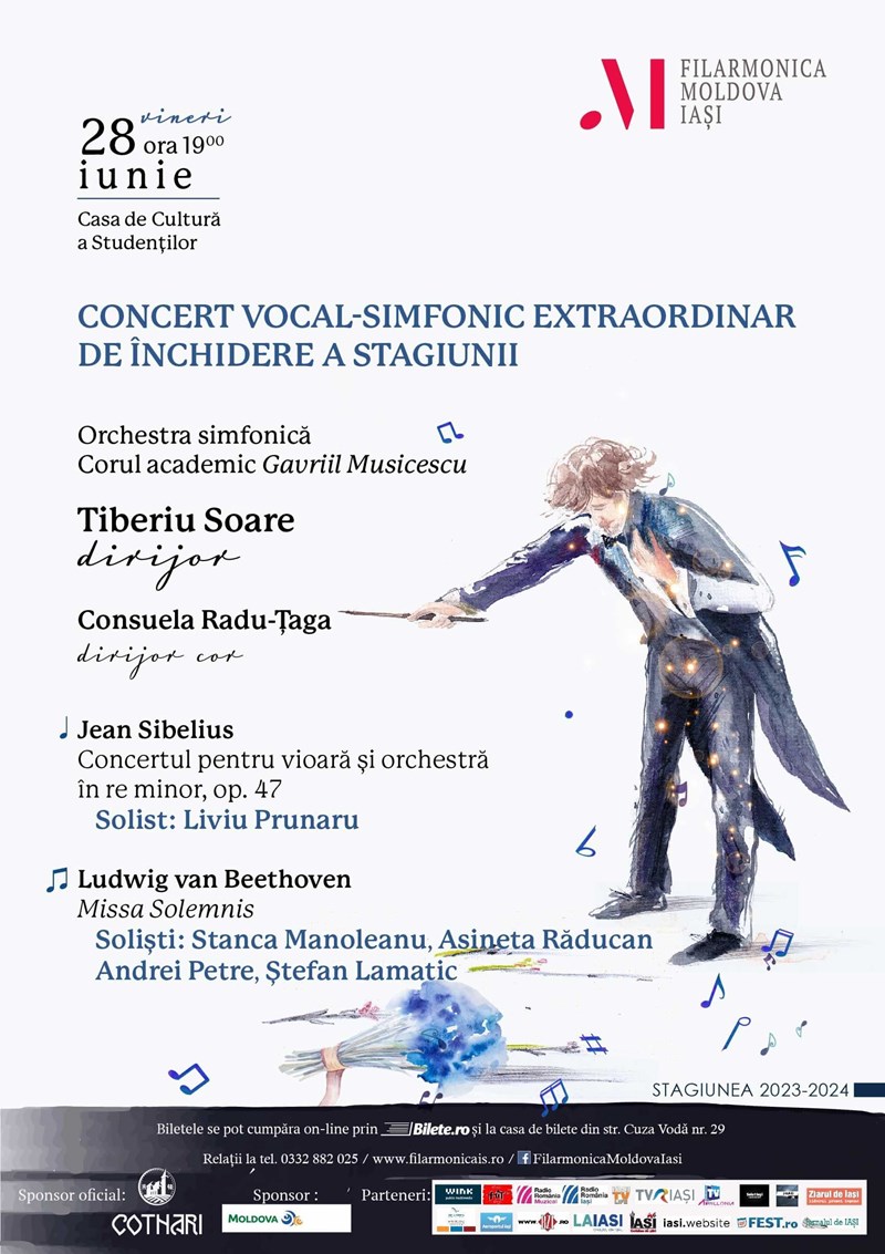 bilete Concert vocal-simfonic extraordinar de închidere a stagiunii