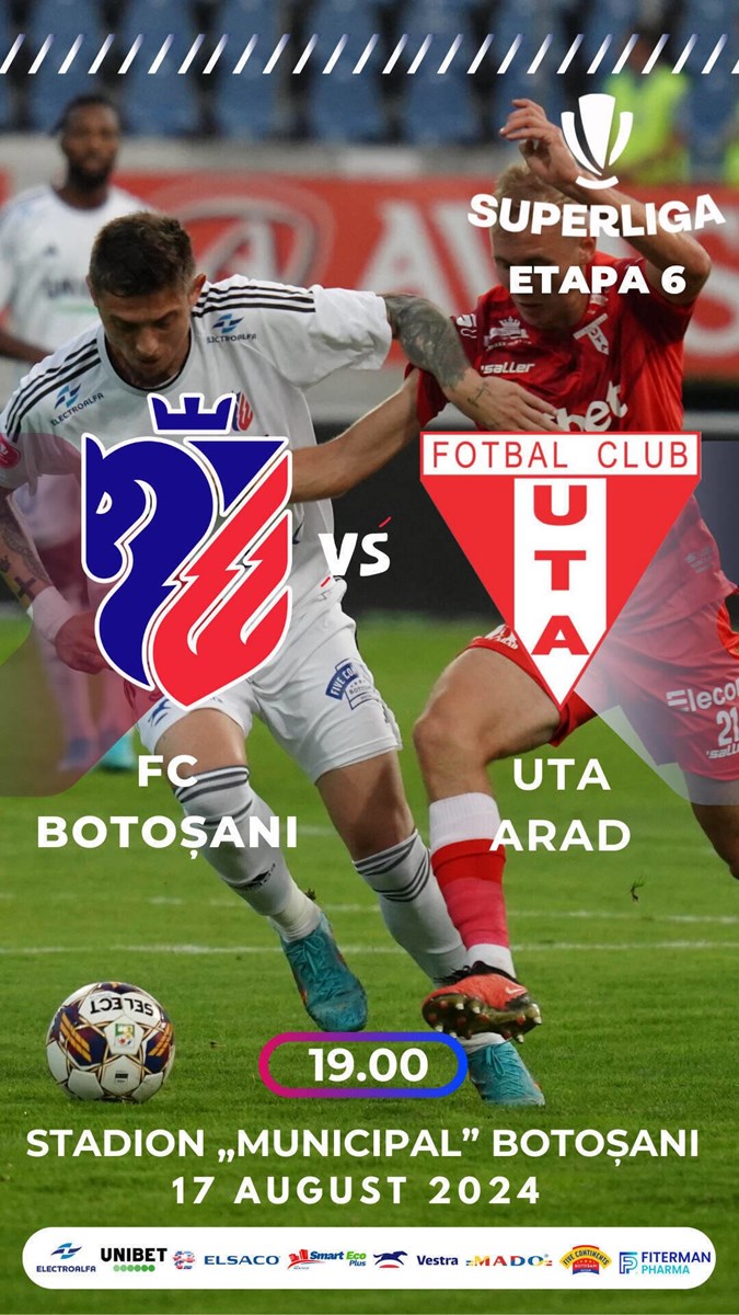 bilete FC Botosani - UTA Arad