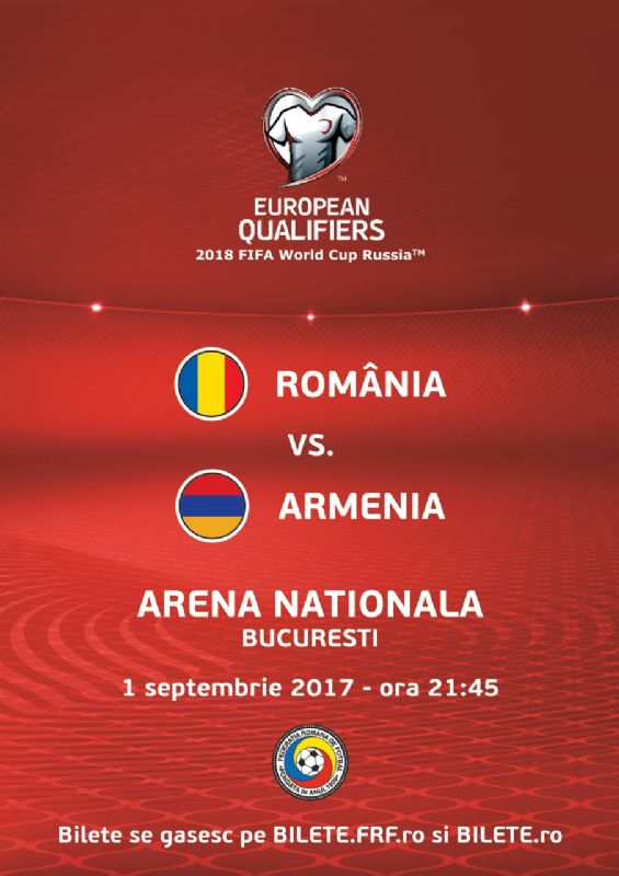 bilete Romania - Armenia