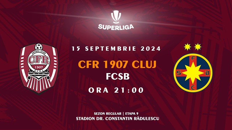 bilete CFR 1907 Cluj - FCSB