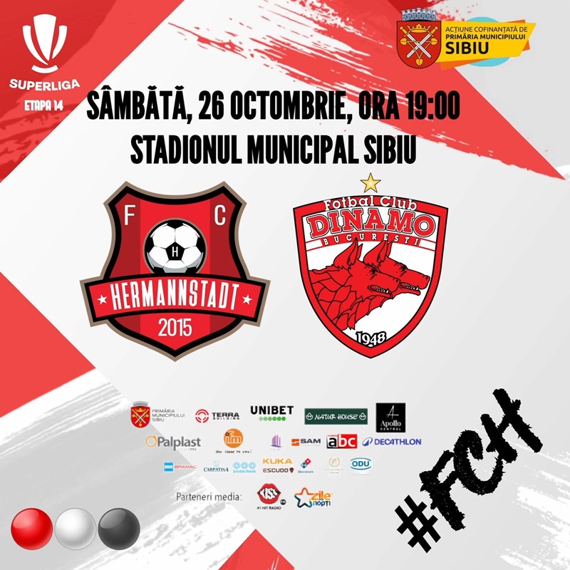 bilete FC Hermannstadt - Dinamo Bucuresti