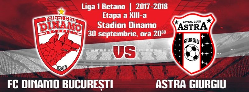 bilete FC Dinamo - Astra Giurgiu