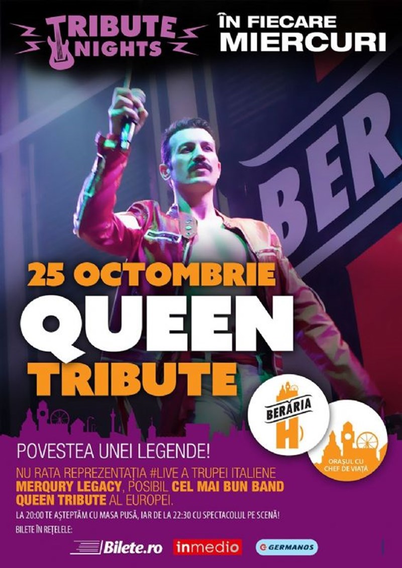 bilete Queen Tribute W/ Merqury Legacy (IT) @ Tribute Nights