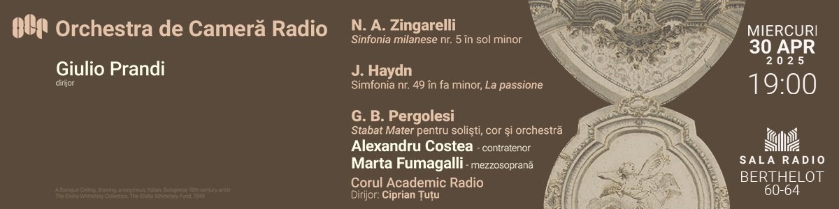 bilete Stabat Mater - Pergolesi - Giulio Prandi